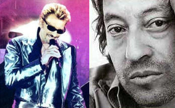 Johnny Hallyday and Serge Gainsbourg
