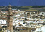 Ecija and its famous church towers (with a barber called Angel down there somewhere)