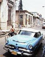 An old 1950s car in Havana - click for Celine's travelogue
