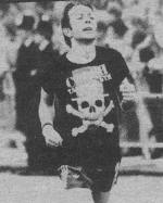 I fought the wall: Strummer in the London marathon in 1981...