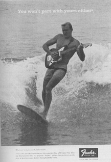 Surfing Fender Guitar