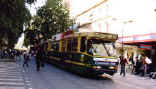 A tram in Melbourne the day before yesterday