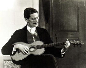 Guitar tuned to 'The D-E-A-D': James Joyce
