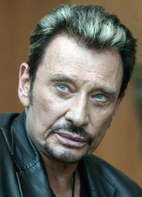 Swiss rock n'roll: Johnny Hallyday, French rock idol currently living in the Alps