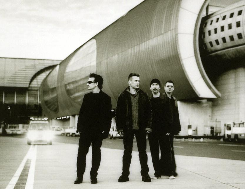 Bullet the blue sky: U2 at Charles de Gaulle Airport in Paris, 2000, by Anton Corbijn