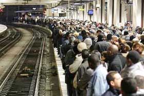 Monsieur may be waiting a while for that train...