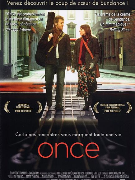 The French poster for 'Once'