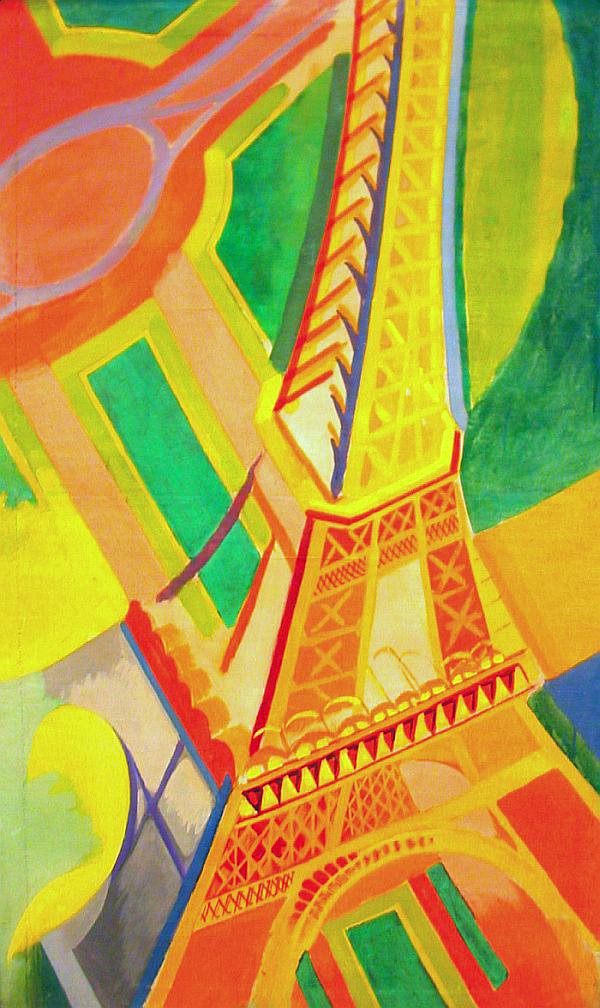 The Eiffel Tower as painted by Robert Delaunay