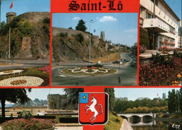 A postcard of Saint Lô